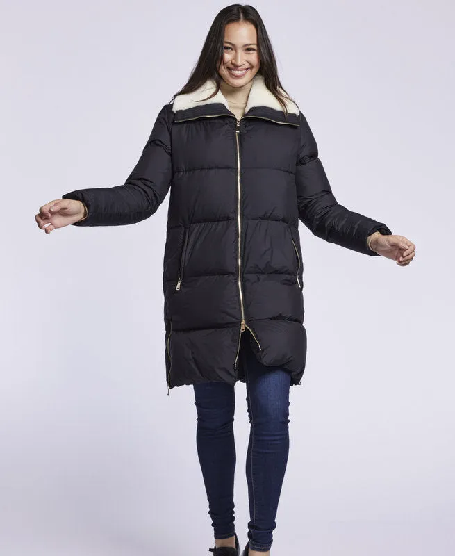 3020 Down coat with shearling collar January Special  $350