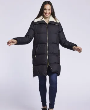 3020 Down coat with shearling collar January Special  $350