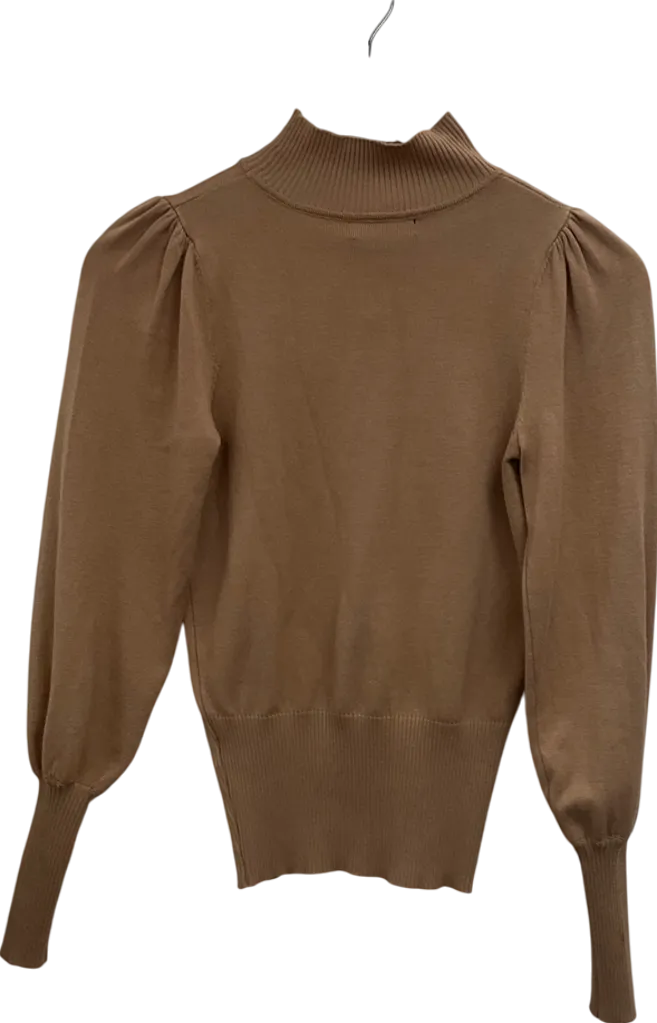 New Look Beige High Neck Jumper UK 6