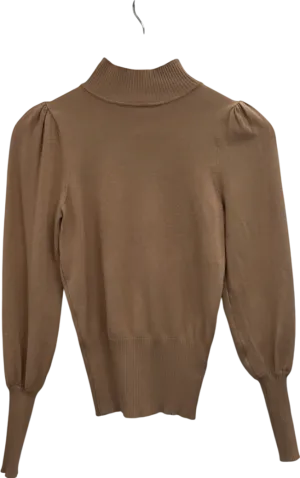 New Look Beige High Neck Jumper UK 6