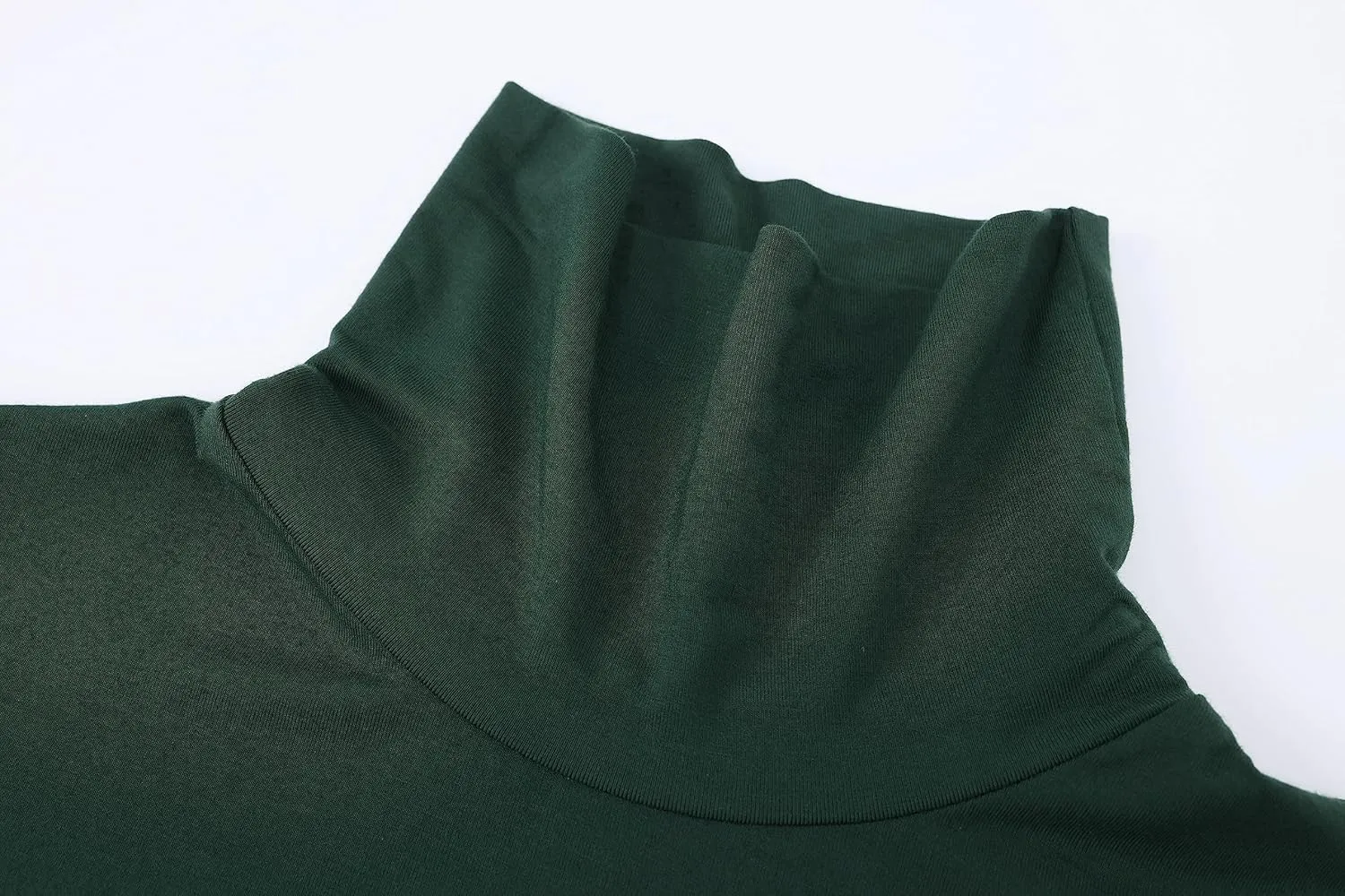OThread & Co. Women's Half Sleeve Turtleneck T-Shirt Basic Stretch Layer Comfy High Neck Top