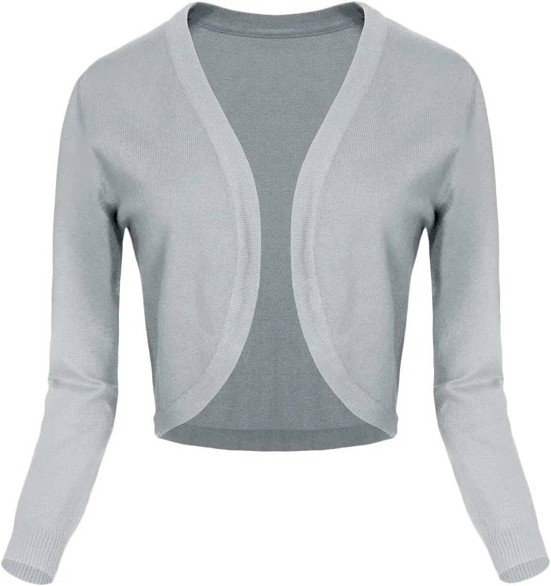 Urban CoCo Women's Cropped Cardigan V-Neck Button Down Knitted Sweater 3/4 Sleeve