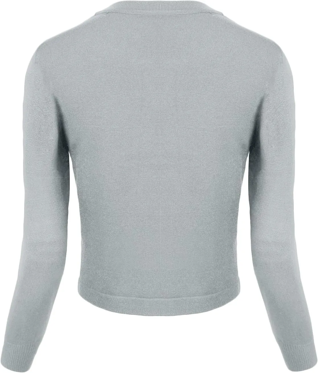 Urban CoCo Women's Cropped Cardigan V-Neck Button Down Knitted Sweater 3/4 Sleeve