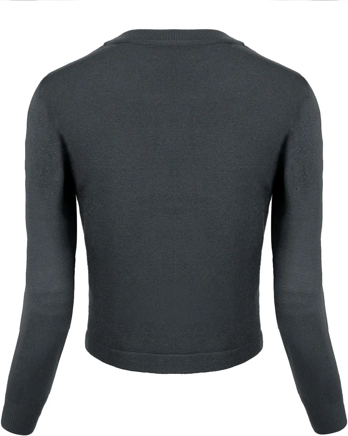 Urban CoCo Women's Cropped Cardigan V-Neck Button Down Knitted Sweater 3/4 Sleeve