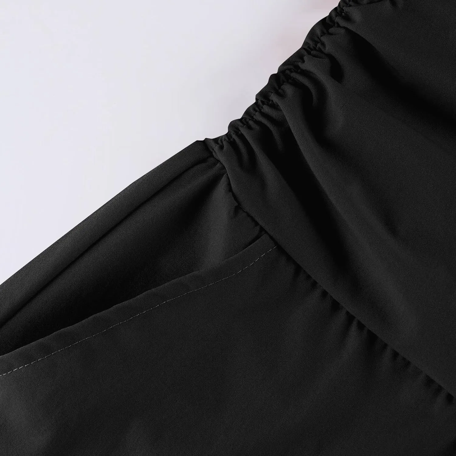 Women's Capri Pants Elastic Waist Wide Leg Loose Pants Cropped Trousers with Pockets Summer Casual Yoga Sweatpants